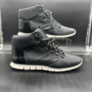 Cole Haan ZeroGrand Hiker Sneaker Boots womens 10.5B Waterproof Black W17873 EUC